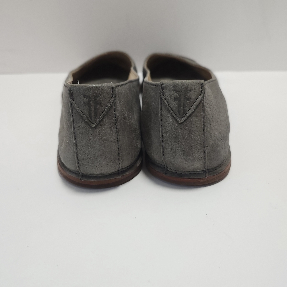 Frye Womens Leather Flats Size 10 Ember Crossed - Picture 4 of 6